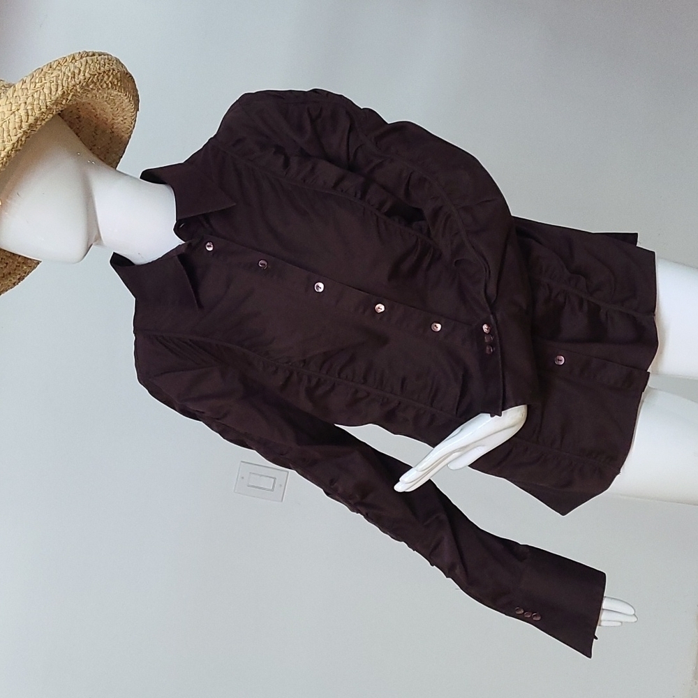 Eye Button Down Blouse